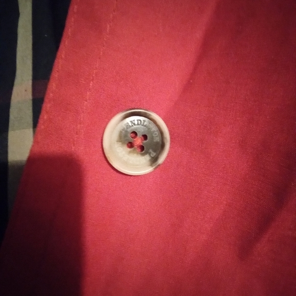 Pendleton Knee Length Trench Coat Sizr Large Red - Picture 7 of 12